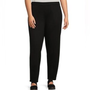 Eileen Fisher Black Pull On Crop‎ Pants